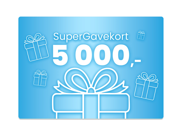 Vinn et SuperGavekort fra GoGift på 5 000 kr