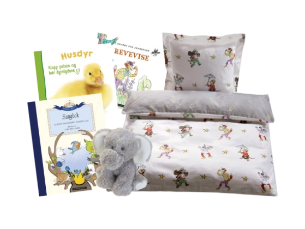 Babypakke med sengesett
