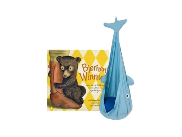 Barnebok og delfin hengestol