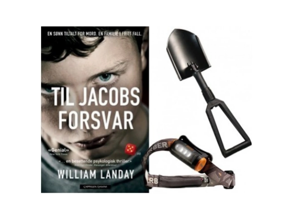 Hodelykt, spade og krimbokpakke