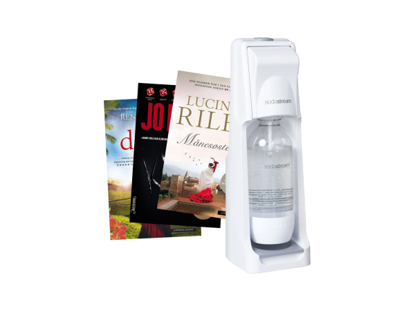 SodaStream og bokpakke