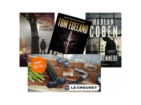 Vinsett og 3 krimbøker