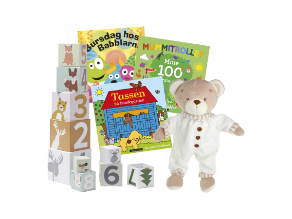 Bamse, stableklosser og 3 babybøker