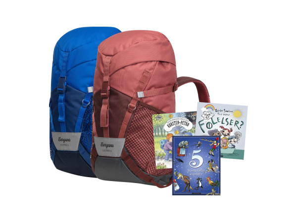 Bergans Lilletind 12 og 3 barnebøker