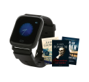 Fit Watch treningsklokke og 3 krimbøker