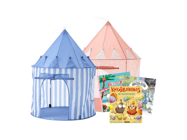 Kid’s Concept leketelt og 3 barnebøker