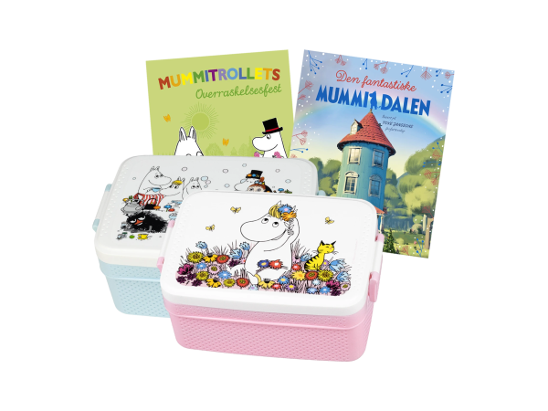 Mummi-matboks og 2 Mummi-bøker